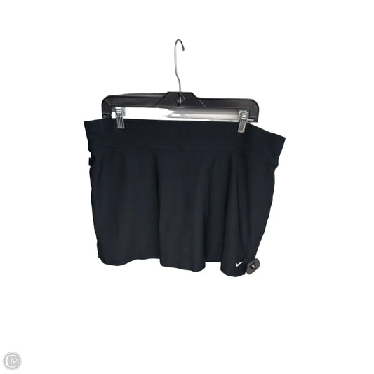 Athletic Skort By Nike In Black, Size: L