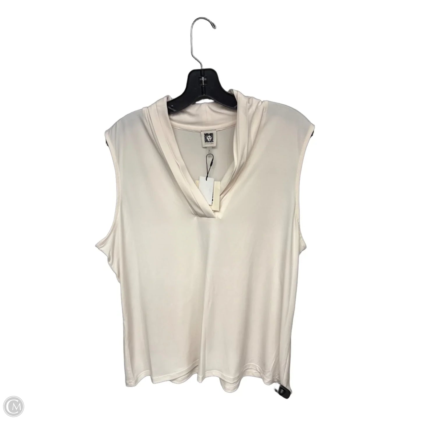 Top Sleeveless By Anne Klein In White, Size: Xl