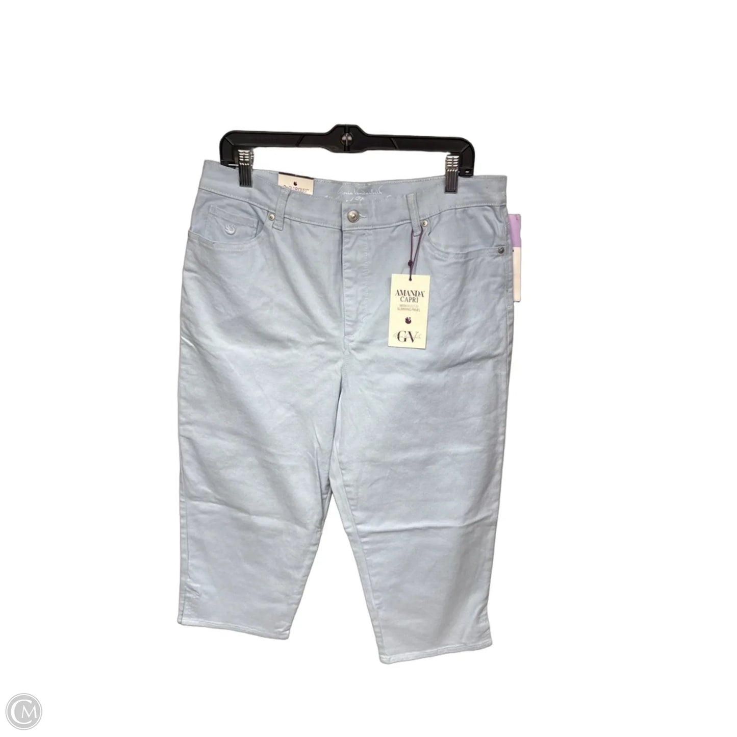 Capris By Gloria Vanderbilt In Blue, Size: 16