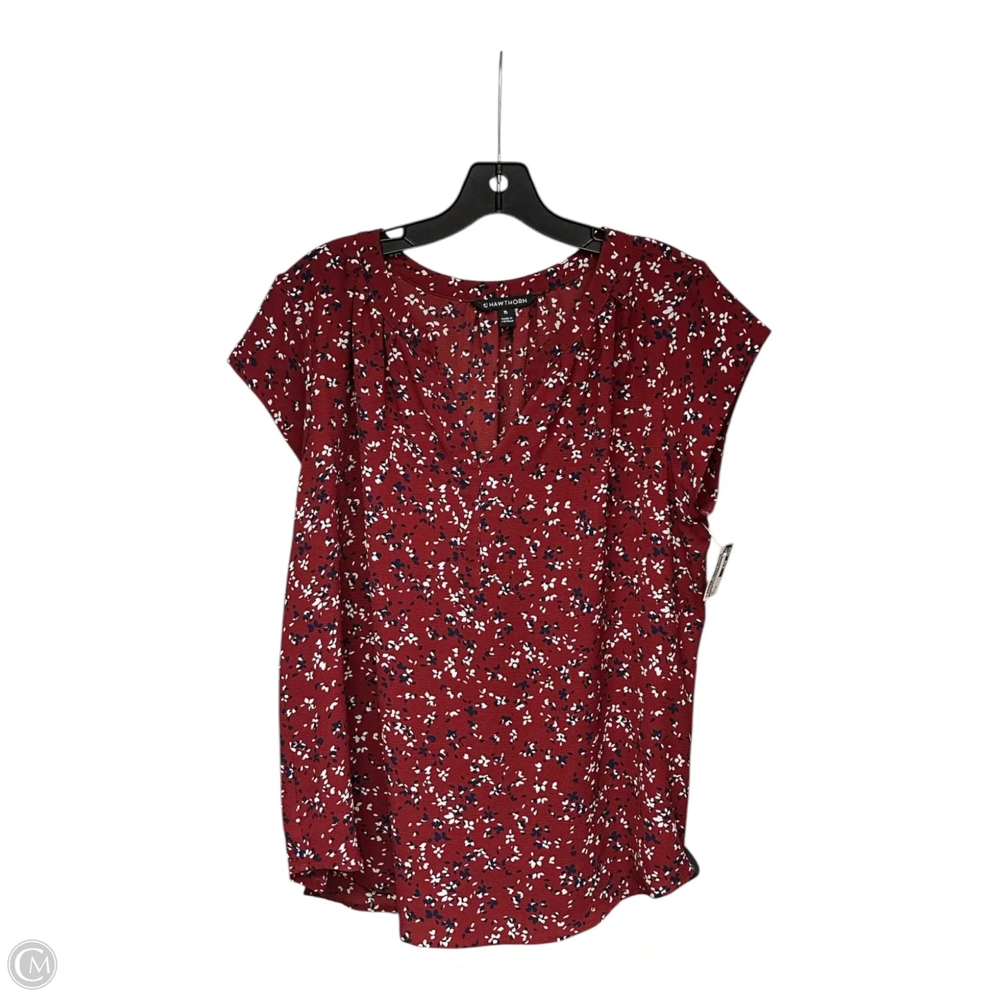 Top Short Sleeve By 41 Hawthorn In Red, Size: Xl