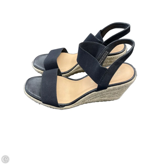 Sandals Heels Wedge By Dream Pairs In Black, Size: 7.5