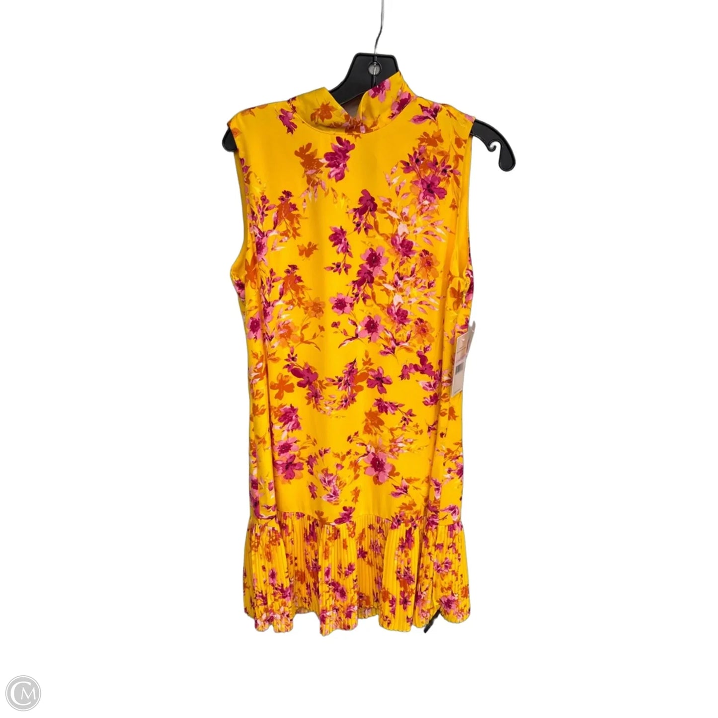 Dress Casual Short By Nanette By Nanette Lepore In Pink & Yellow, Size: 10