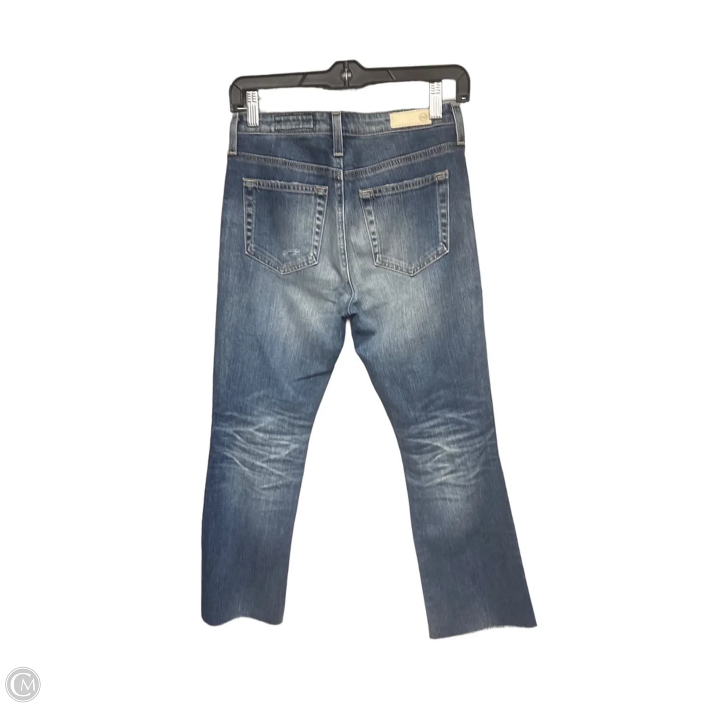 Jeans Flared By Ag Jeans In Blue Denim, Size: 0