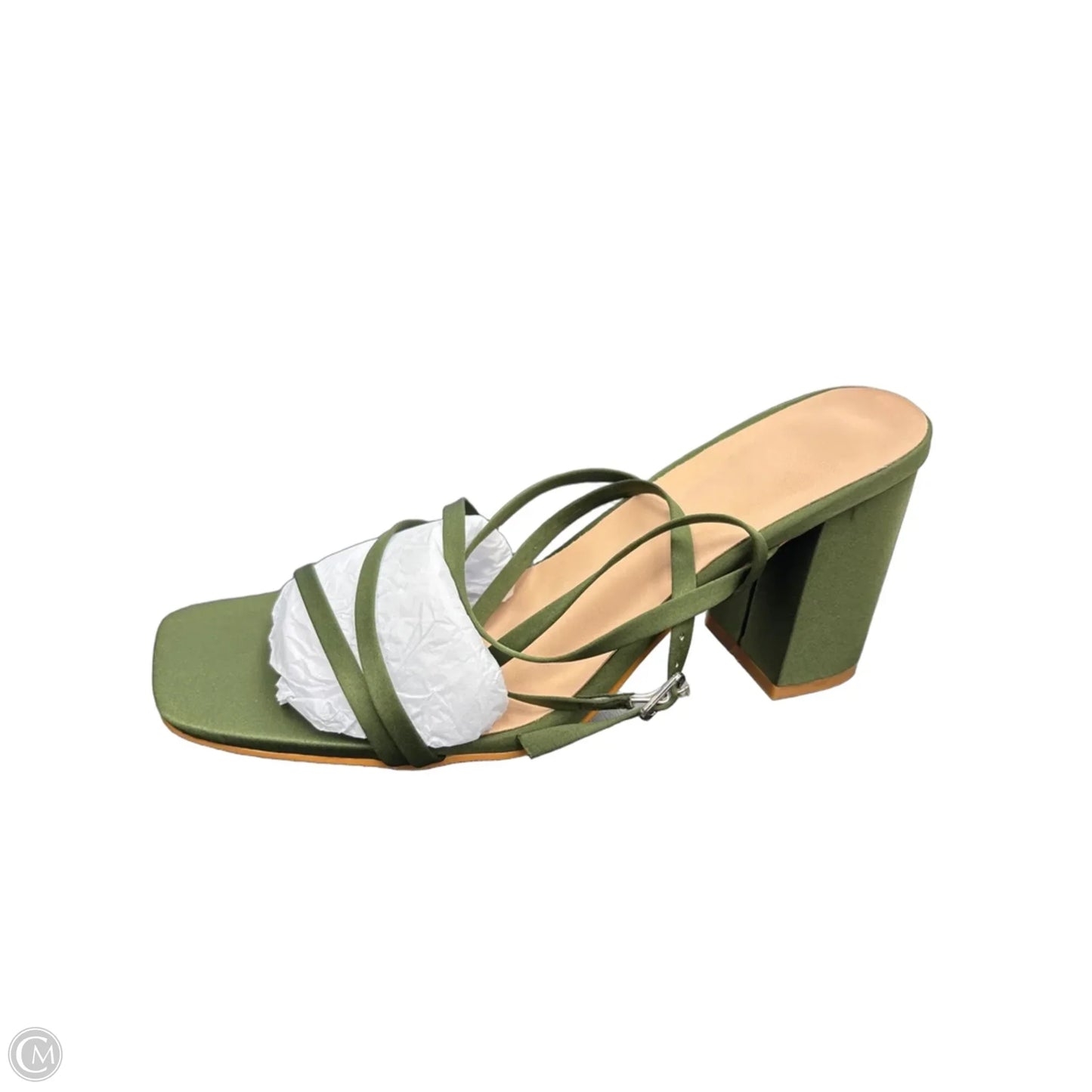 Shoes Heels Block By Clothes Mentor In Green, Size: