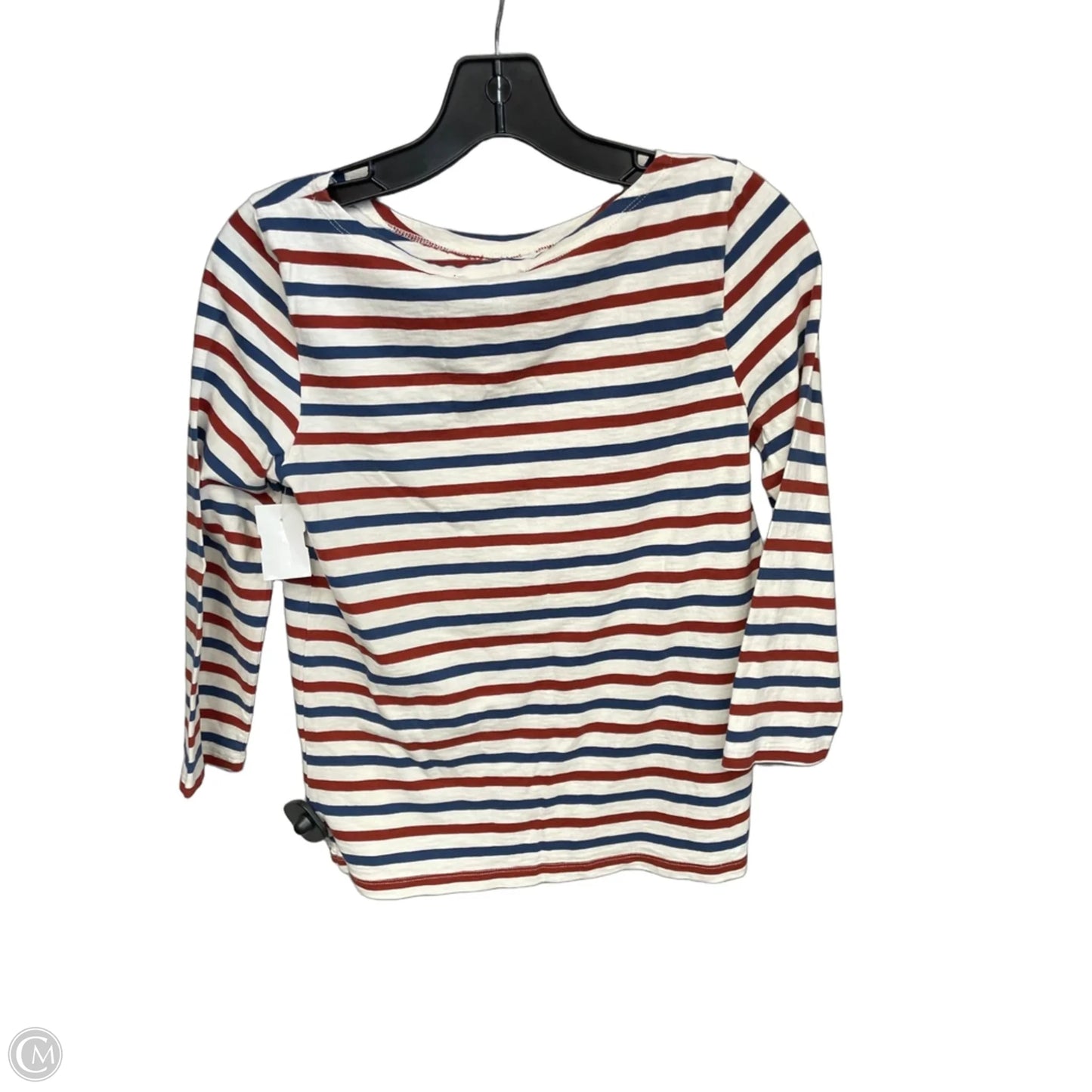 Top 3/4 Sleeve By J. Crew In Blue & Red & White, Size: Xs