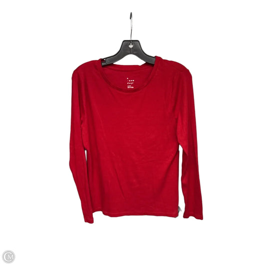 Top Long Sleeve By A New Day In Red, Size: L
