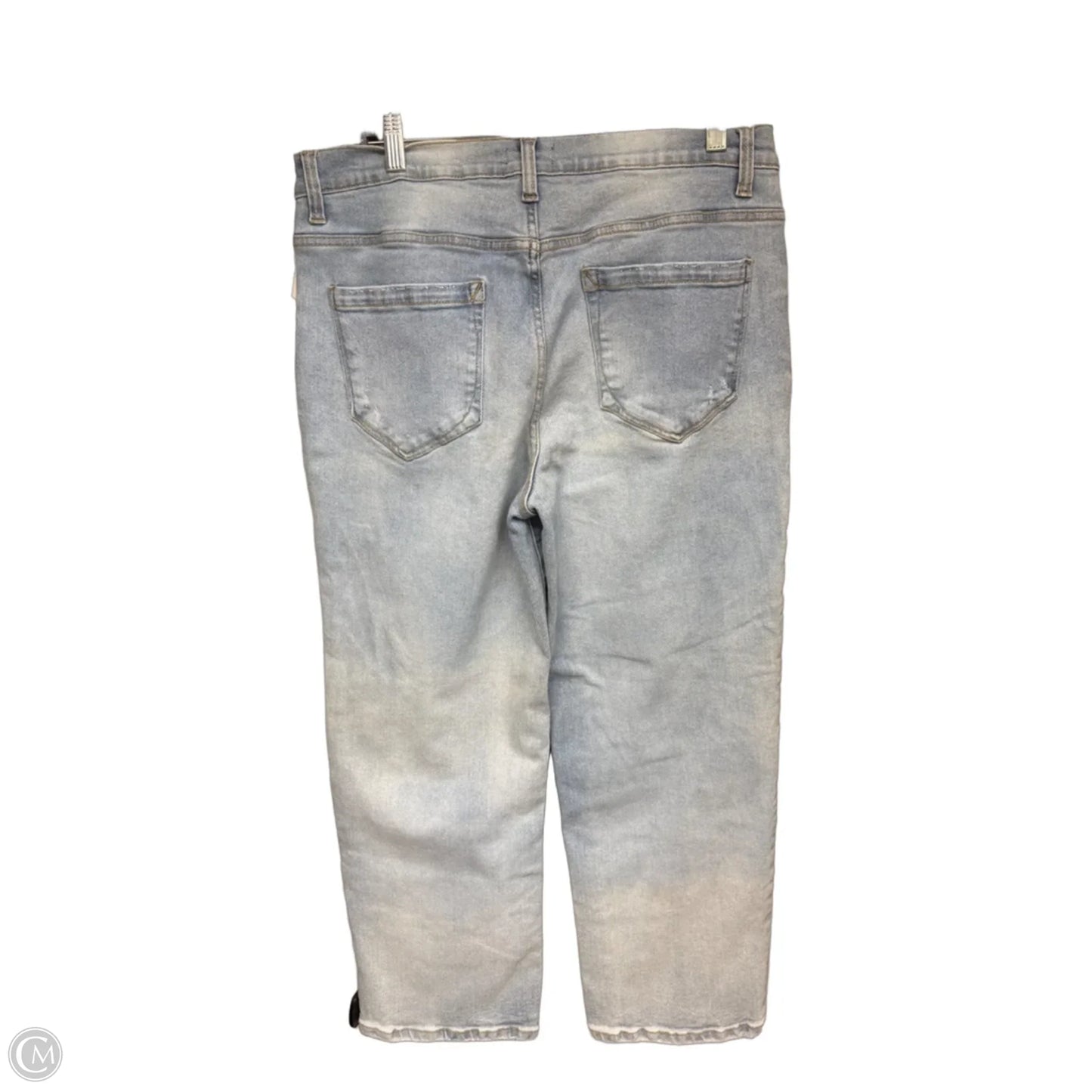 Jeans Straight By Kensie In Blue Denim, Size: 14