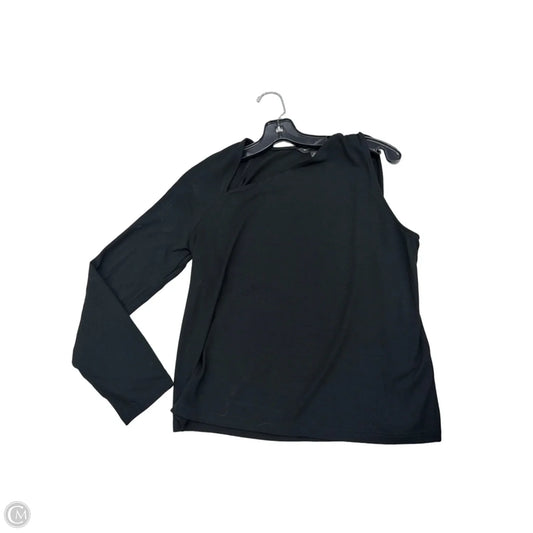 Top Long Sleeve By Banana Republic In Black, Size: M