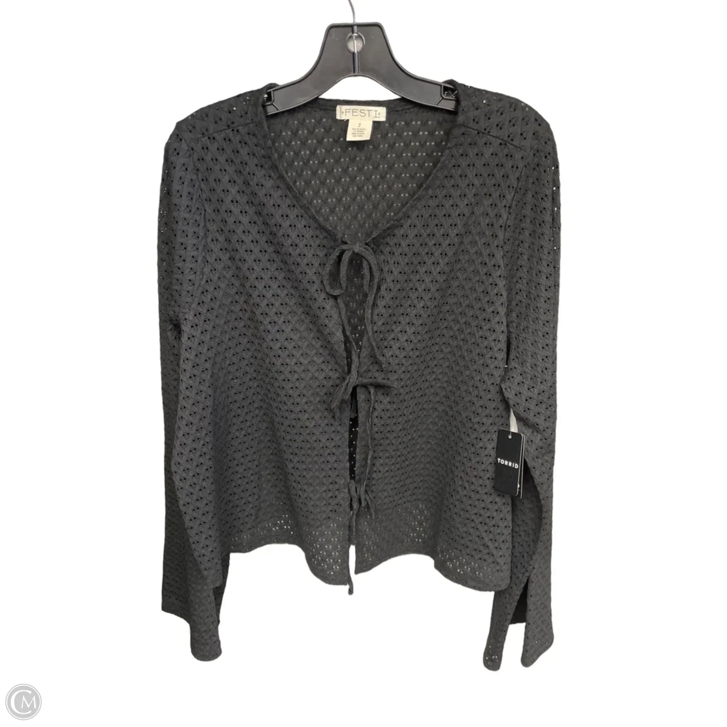 Cardigan By Torrid In Black, Size: 2x