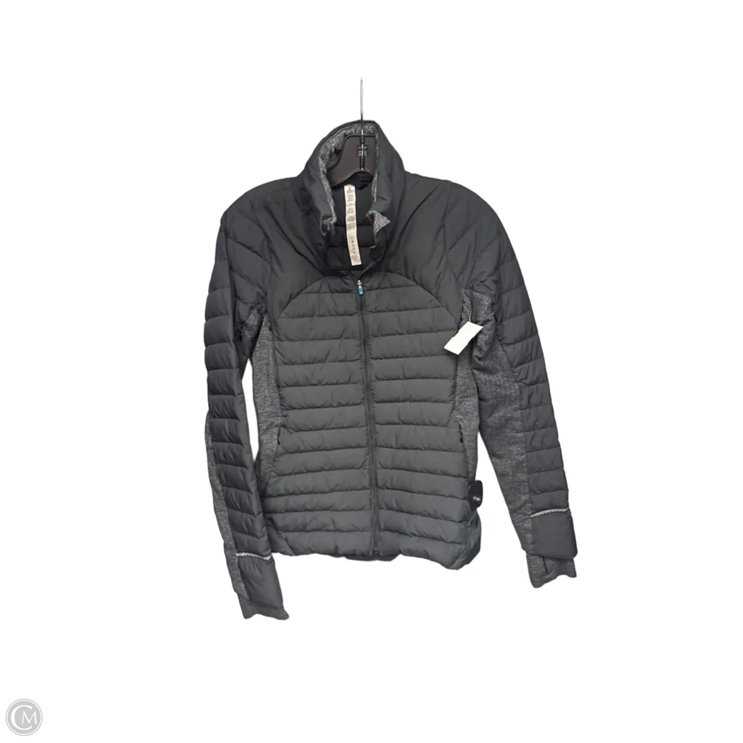 Athletic Jacket By Lululemon In Black, Size: 6