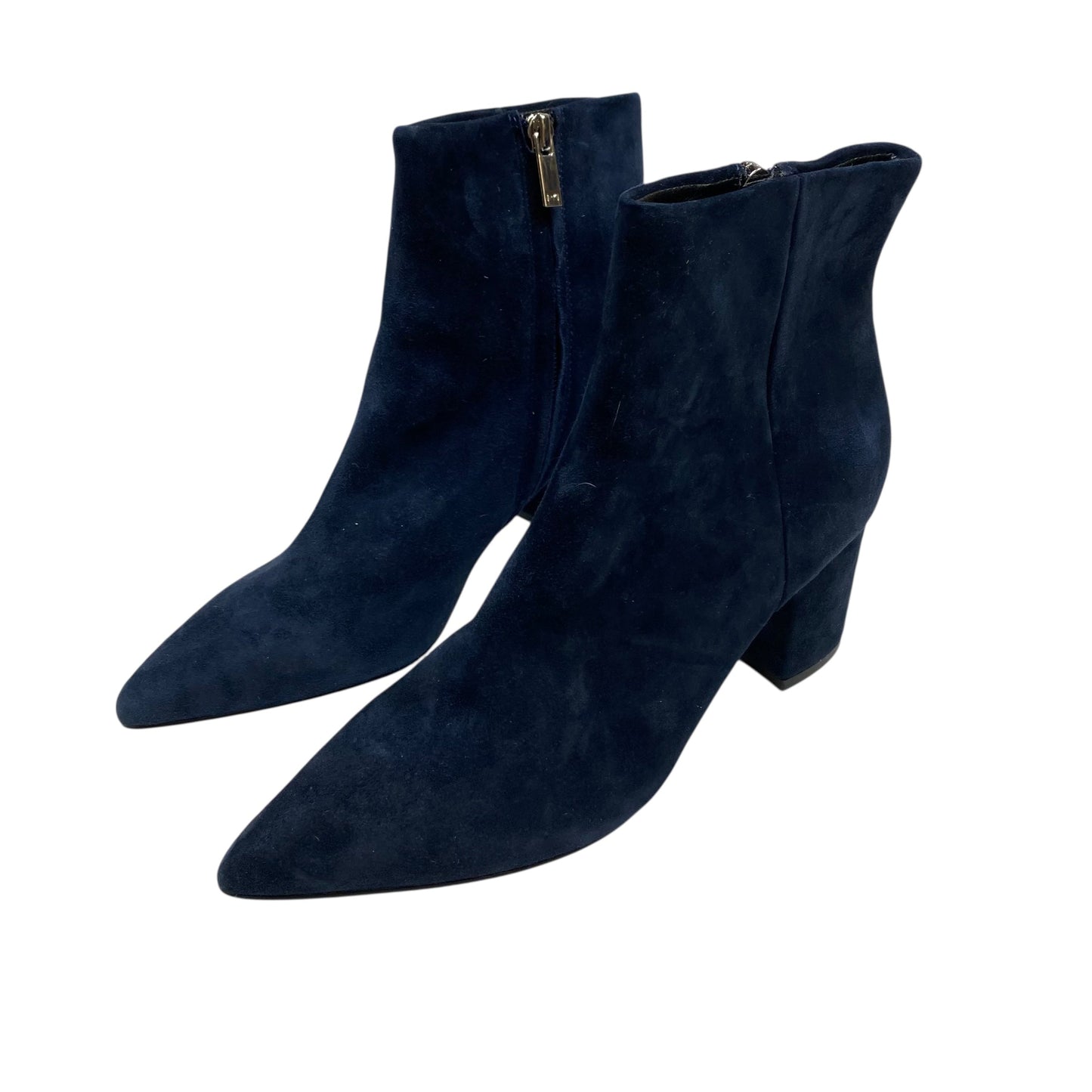 Boots Leather By Marc Fisher In Blue, Size:6.5