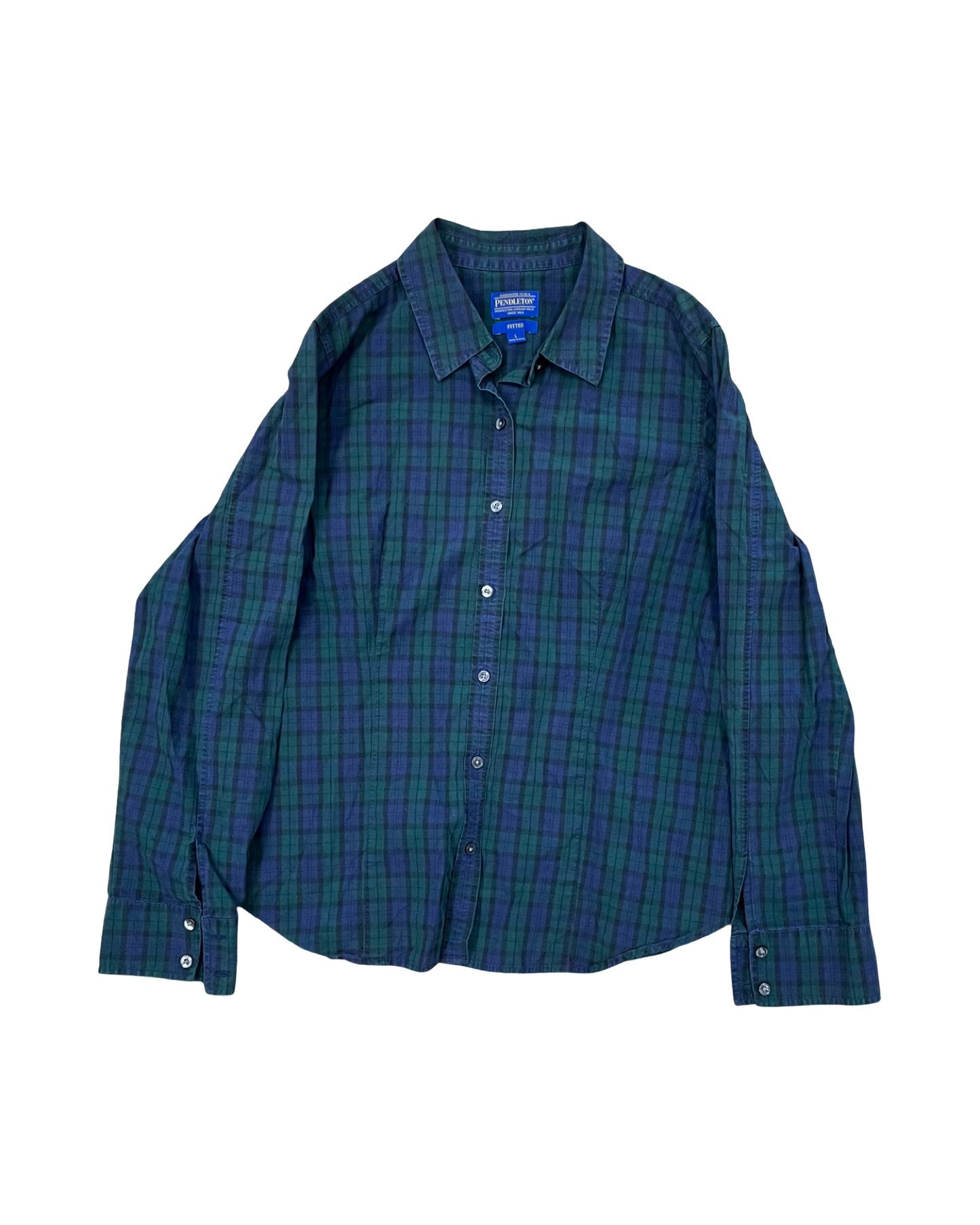Top Ls By Pendleton In Blue & Green, Size:L
