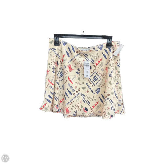 Skirt Mini & Short By Abercrombie And Fitch In Nautical Print, Size: M