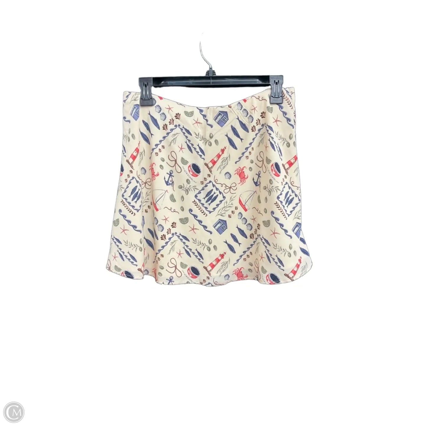 Skirt Mini & Short By Abercrombie And Fitch In Nautical Print, Size: M