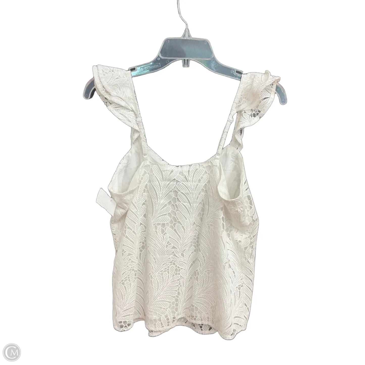 Top Sleeveless By Clothes Mentor In White, Size: Xs