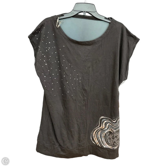 Top Short Sleeve By Clothes Mentor In Black, Size: 2x