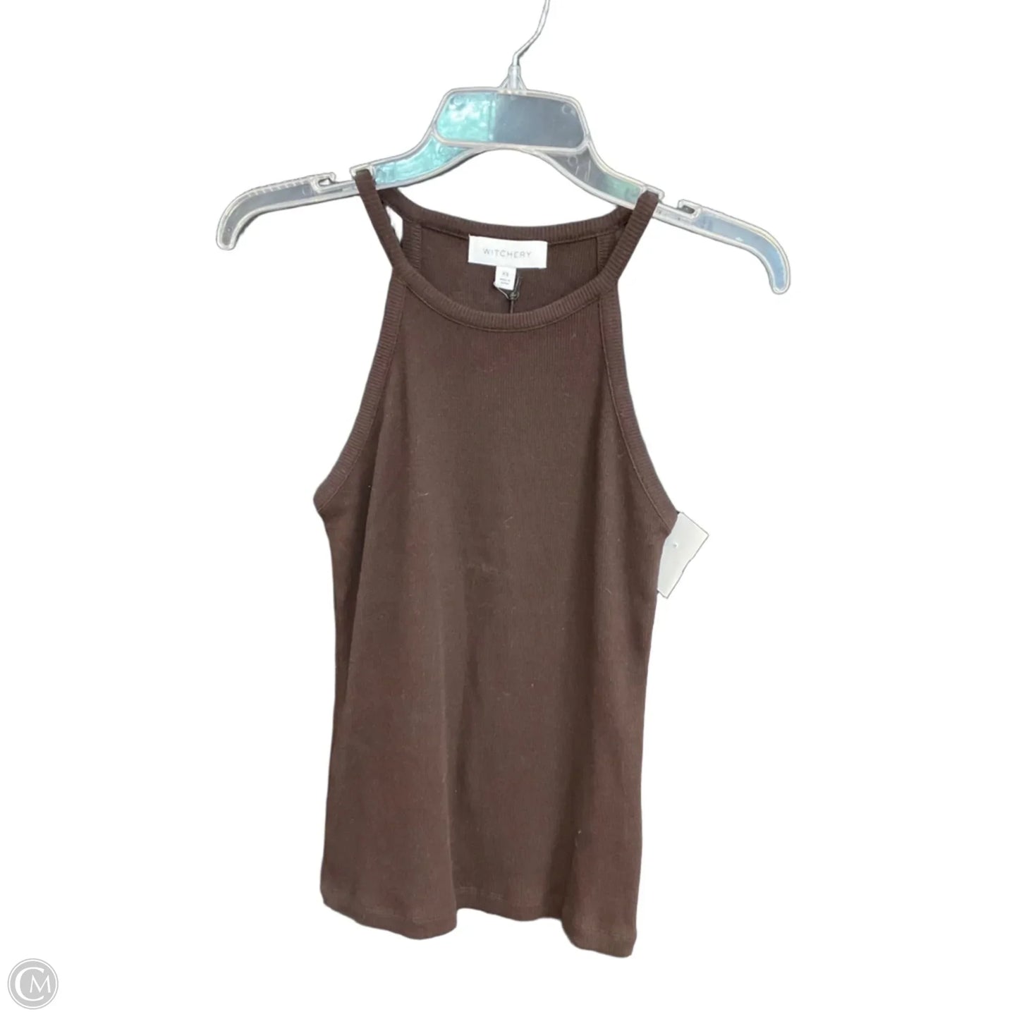 Top Sleeveless By Clothes Mentor In Brown, Size: Xs