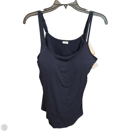 Top Sleeveless Basic By Clothes Mentor In Navy, Size: L