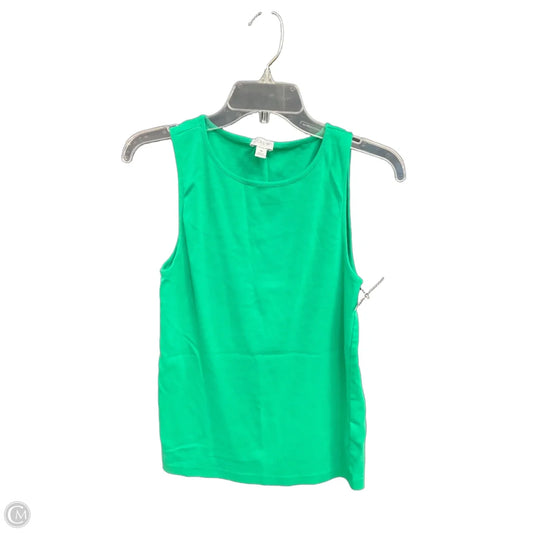 Top Sleeveless Basic By J. Crew In Green, Size: M