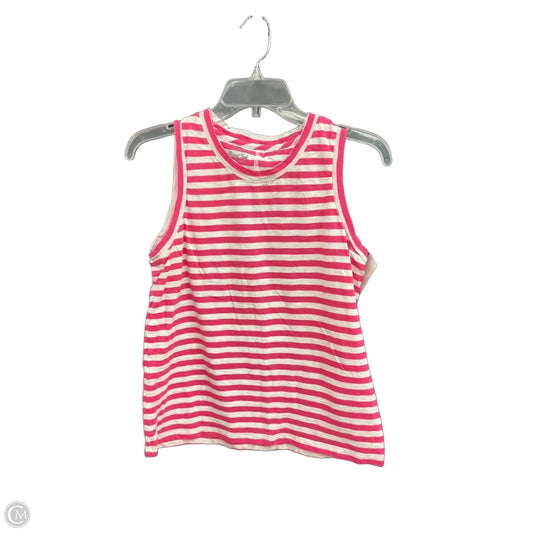 Top Sleeveless Basic By J. Crew In Striped Pattern, Size: M