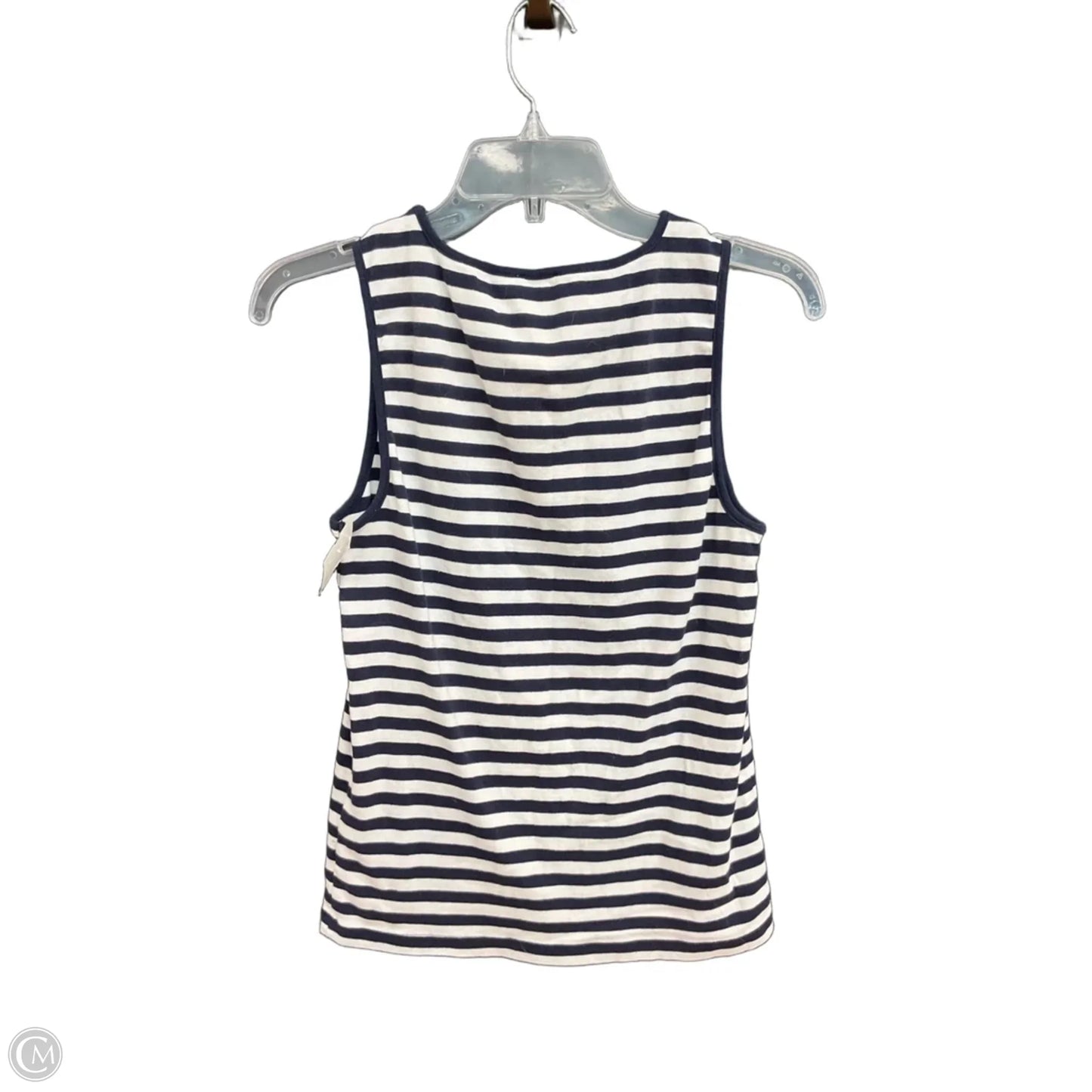 Top Sleeveless Basic By J. Crew In Striped Pattern, Size: M