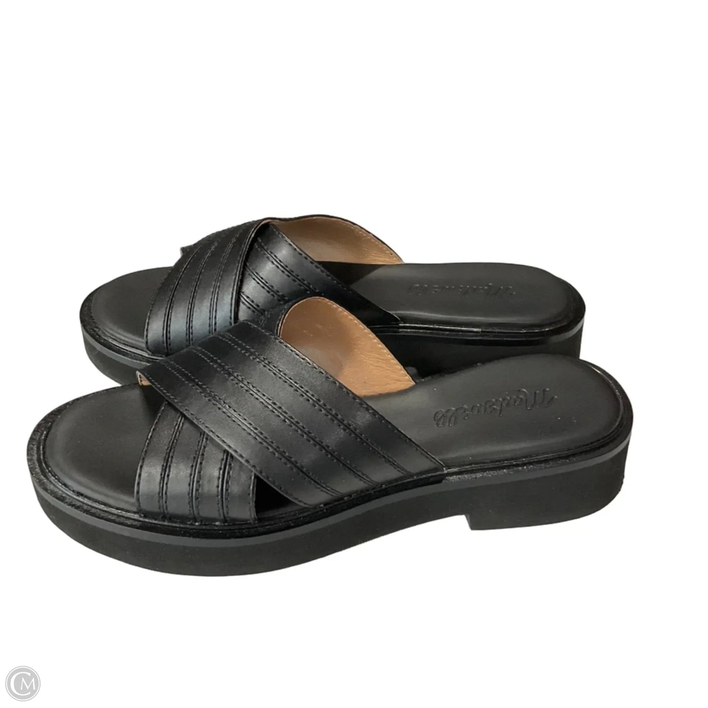Sandals Flats By Madewell In Black, Size: 6