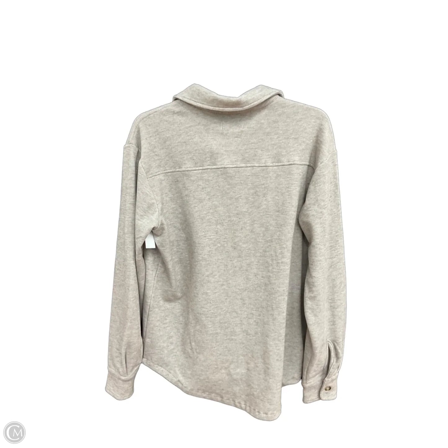 Blouse Long Sleeve By Evereve In Brown, Size: S