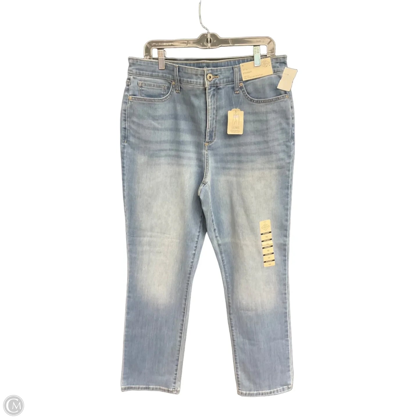 Jeans Straight By St Johns Bay In Blue Denim, Size: 16