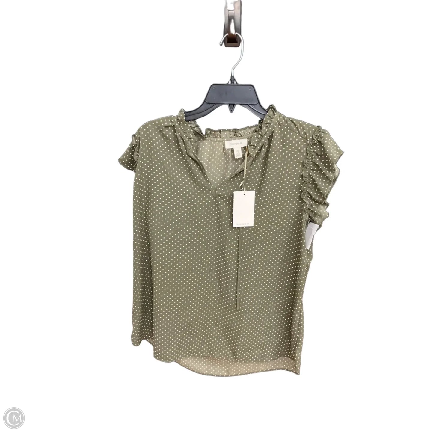 Top Short Sleeve By Tamara H In Polkadot Pattern, Size: L