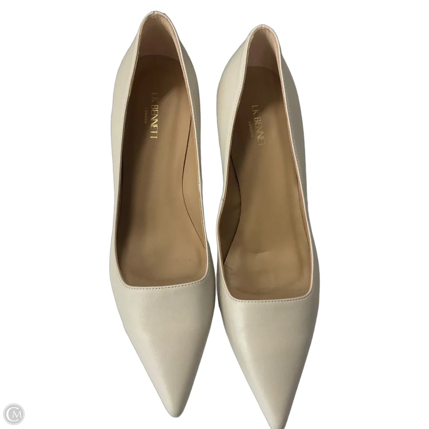 Shoes Heels Kitten By Lk Bennett In Cream, Size: 7.5