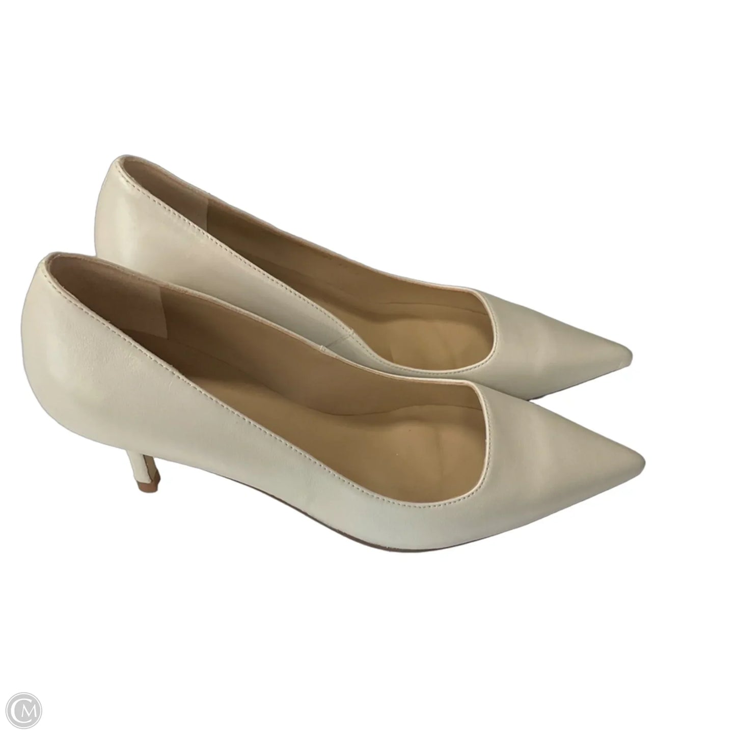 Shoes Heels Kitten By Lk Bennett In Cream, Size: 7.5