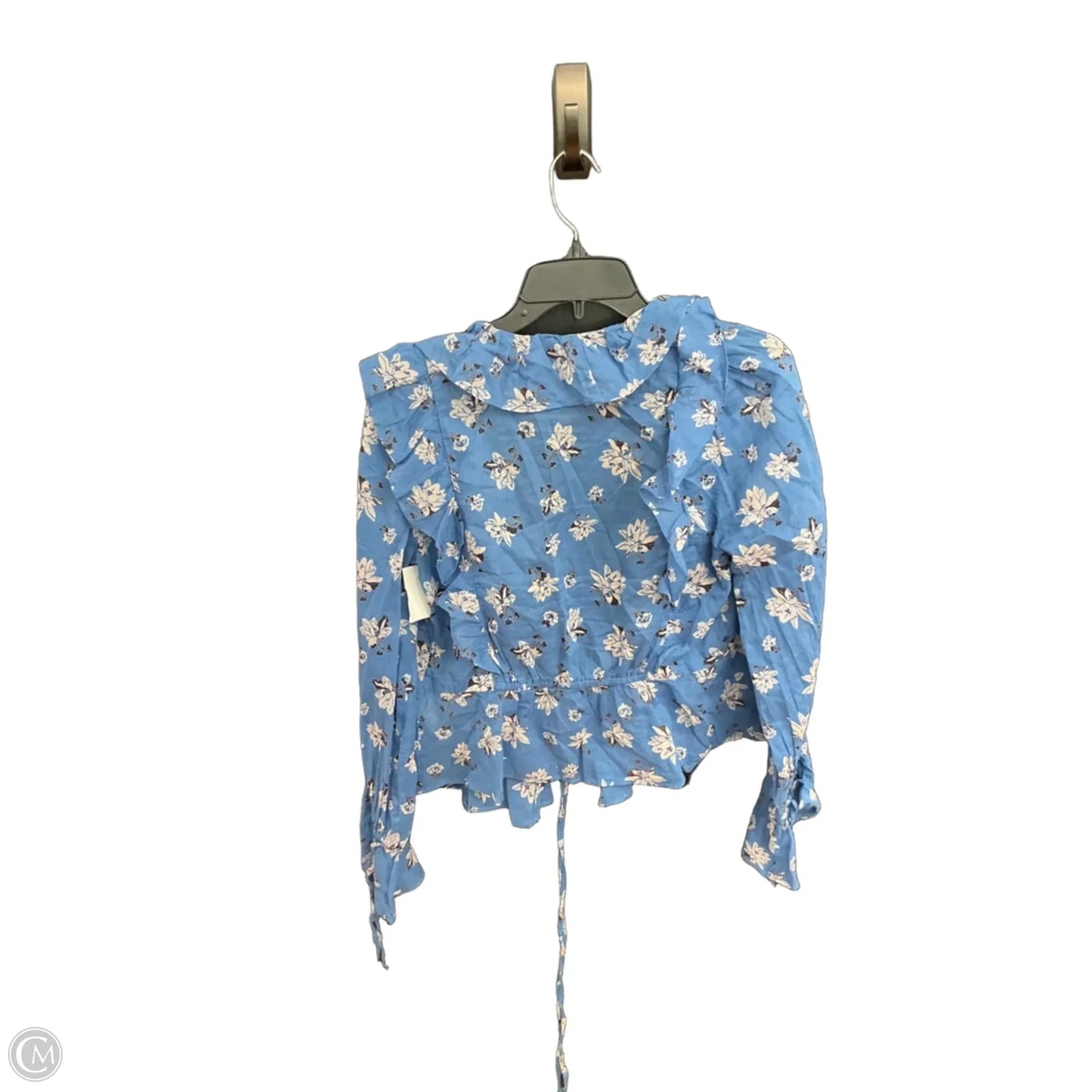 Top Long Sleeve By Free People In Blue, Size: S