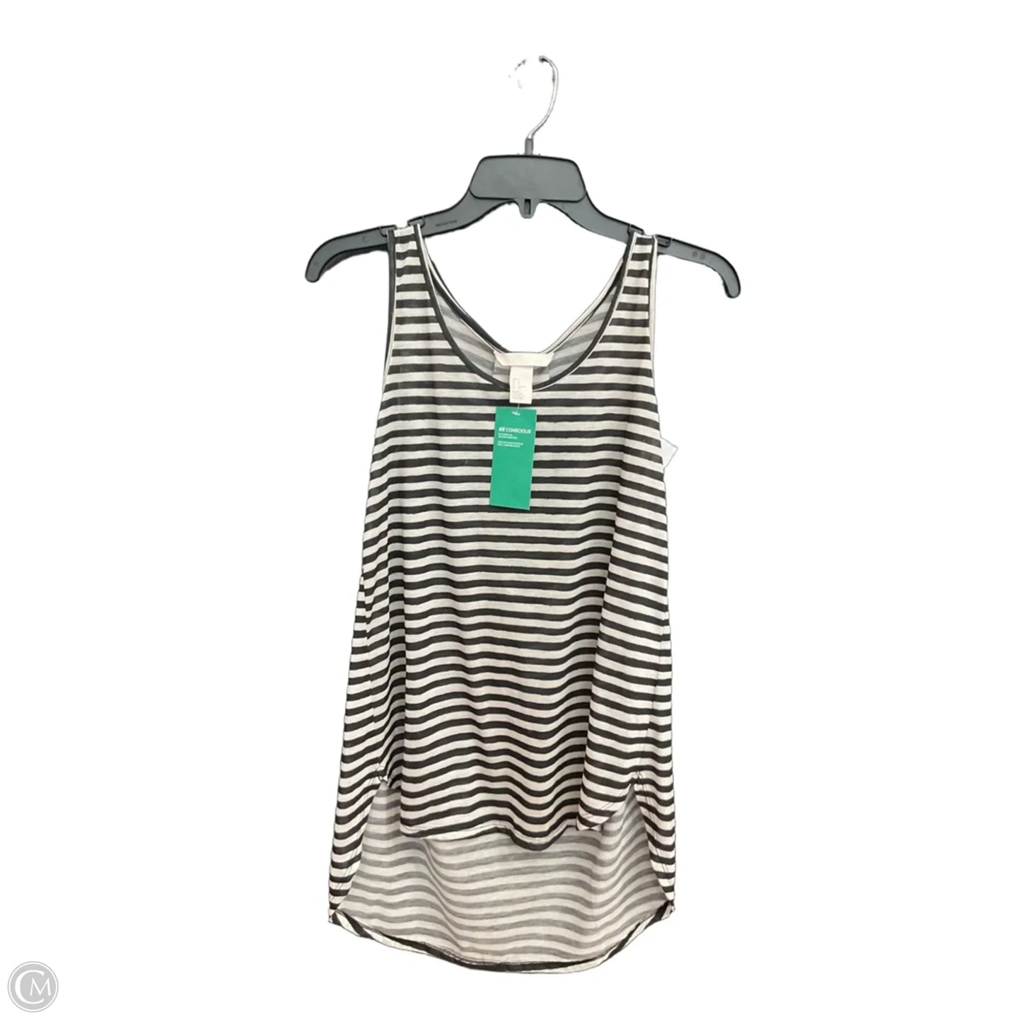Top Sleeveless By H&m In Striped Pattern, Size: S