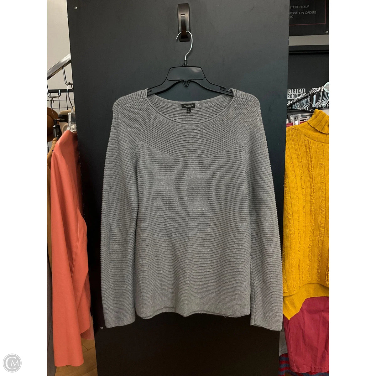 Sweater By Talbots In Grey, Size: M
