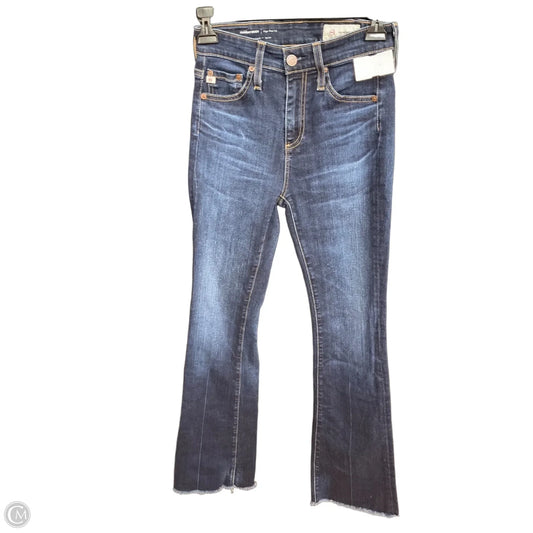 Jeans Straight By Adriano Goldschmied In Blue Denim, Size: 0