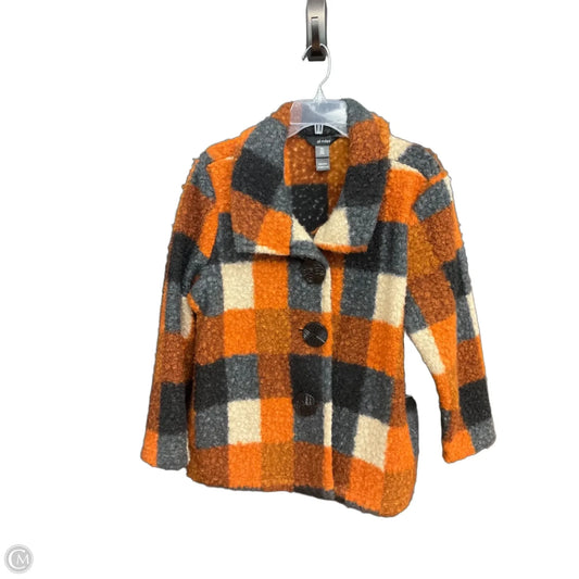 Coat Faux Fur & Sherpa By Ali Miles In Orange, Size: Xlp