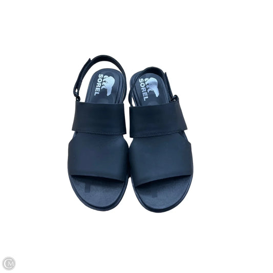 Sandals Flats By Sorel In Black, Size: 7