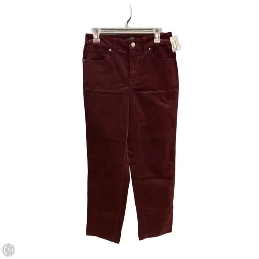Pants Corduroy By Talbots In Maroon, Size: 6