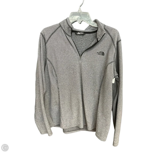 Athletic Top Long Sleeve Collar By The North Face In Black, Size: Xl