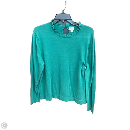 Top Long Sleeve By J. Crew In Green, Size: Xl