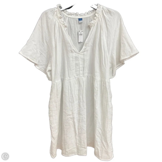 Dress Casual Midi By Old Navy In White, Size: L