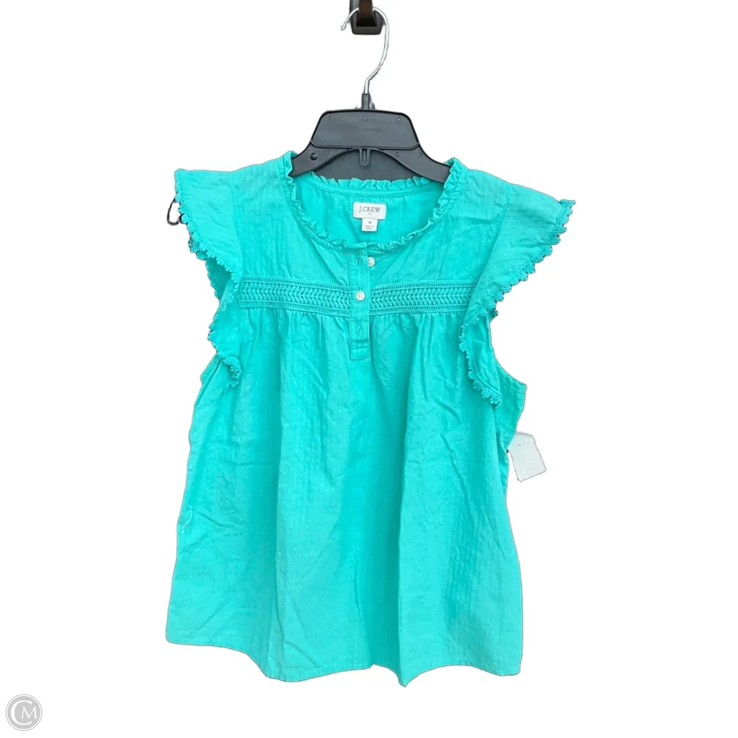 Top Sleeveless By J. Crew In Teal, Size: S