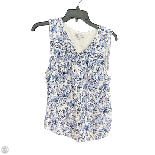 Top Sleeveless By Katherine Barclay In Blue, Size: M