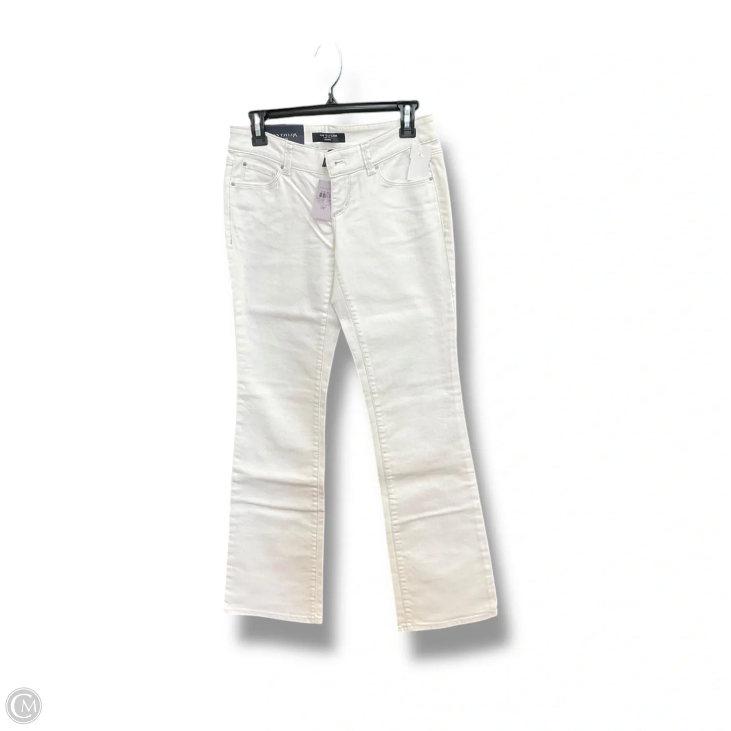 Jeans Boot Cut By Ann Taylor In White, Size: 0p
