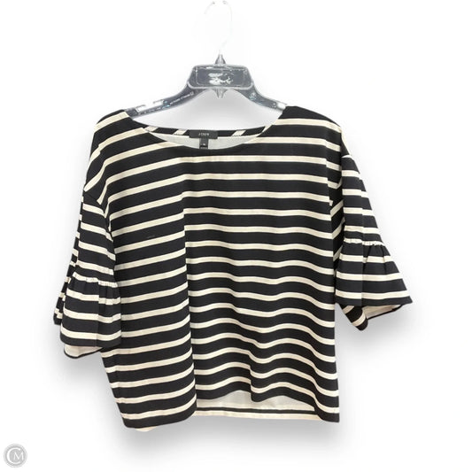 Top 3/4 Sleeve By J. Crew In Striped Pattern, Size: Xl