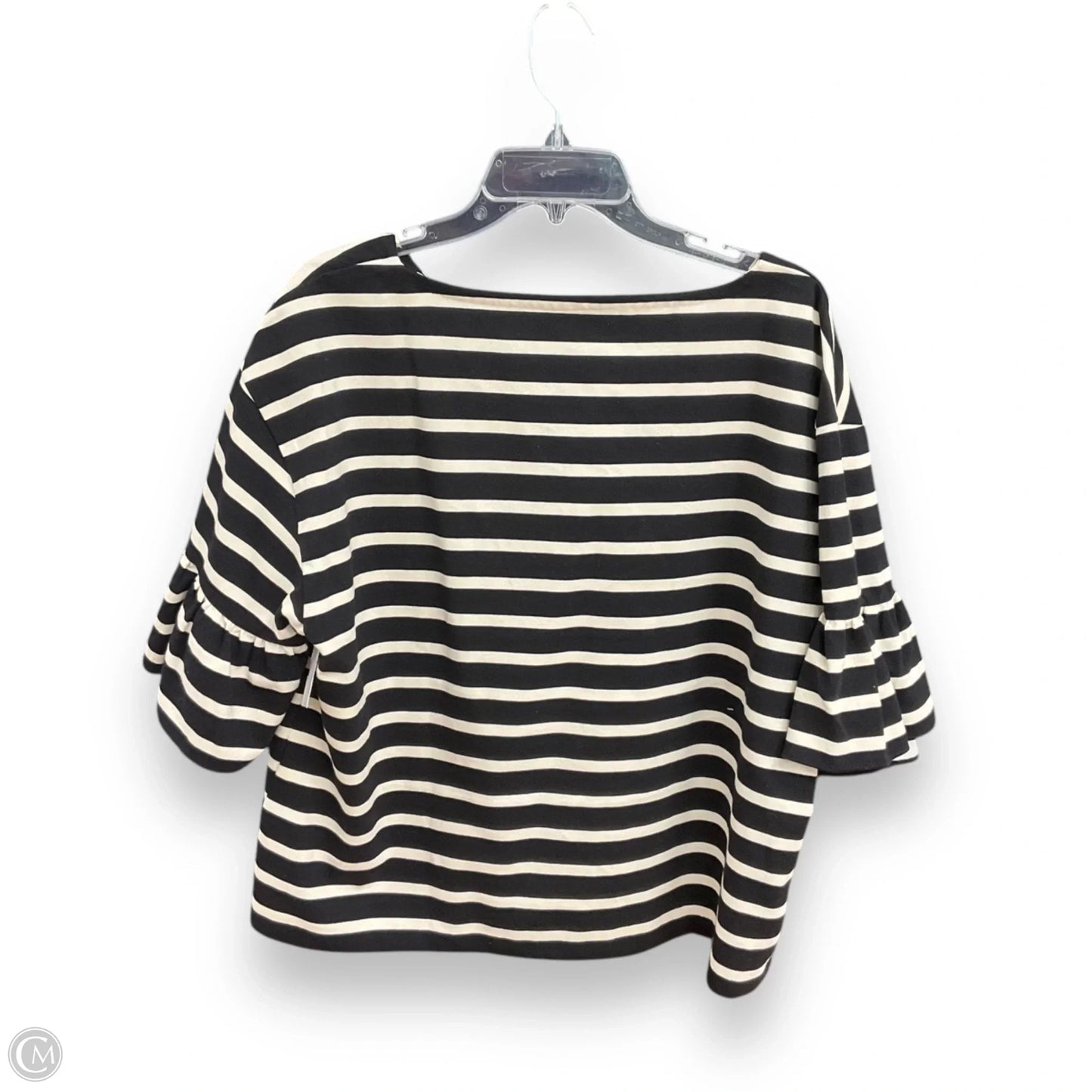 Top 3/4 Sleeve By J. Crew In Striped Pattern, Size: Xl