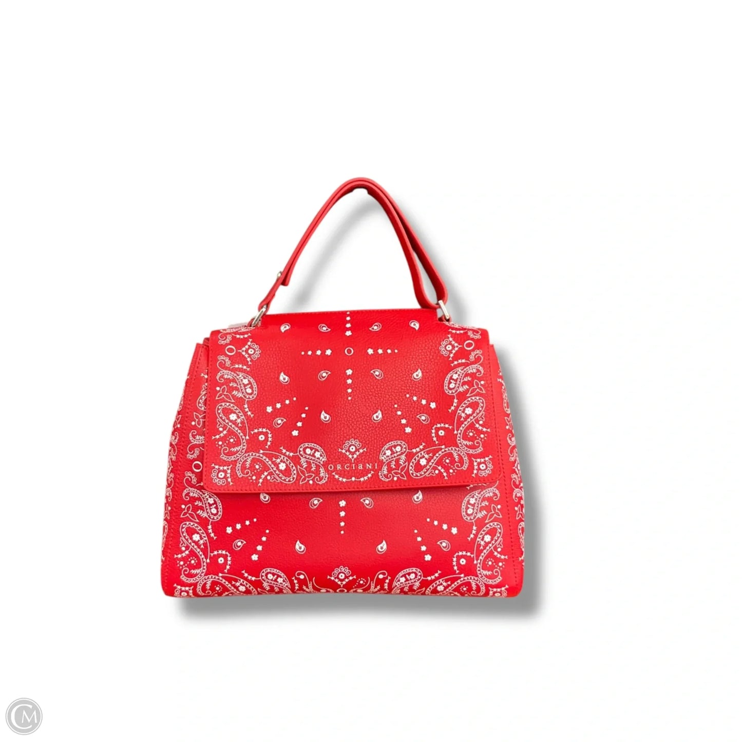 Handbag Leather By Orciani, Size: Medium