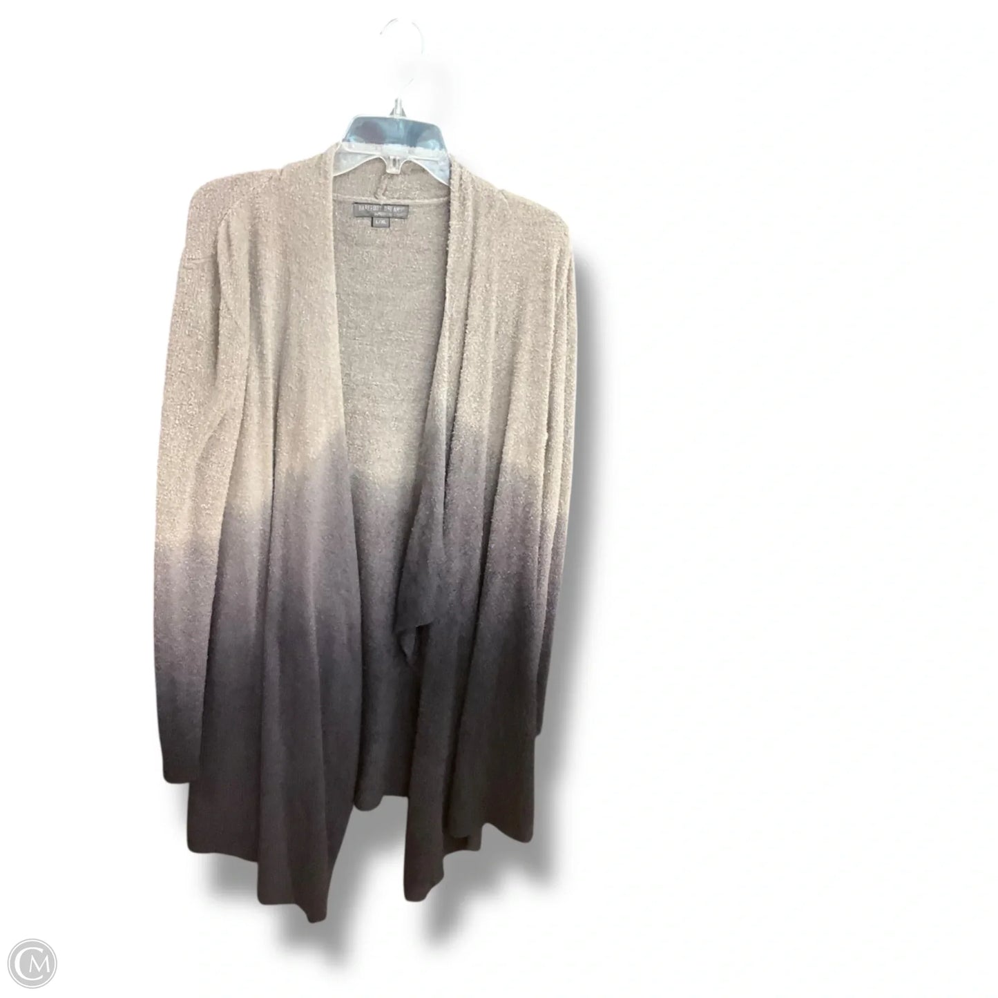 Sweater Cardigan By Barefoot Dreams In Grey & Purple, Size: L