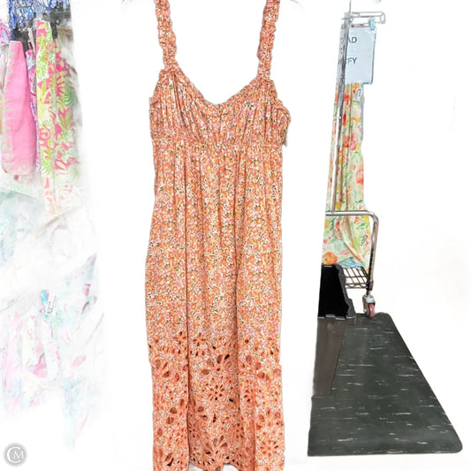 Dress Casual Maxi By Anthropologie In Floral Print, Size: M