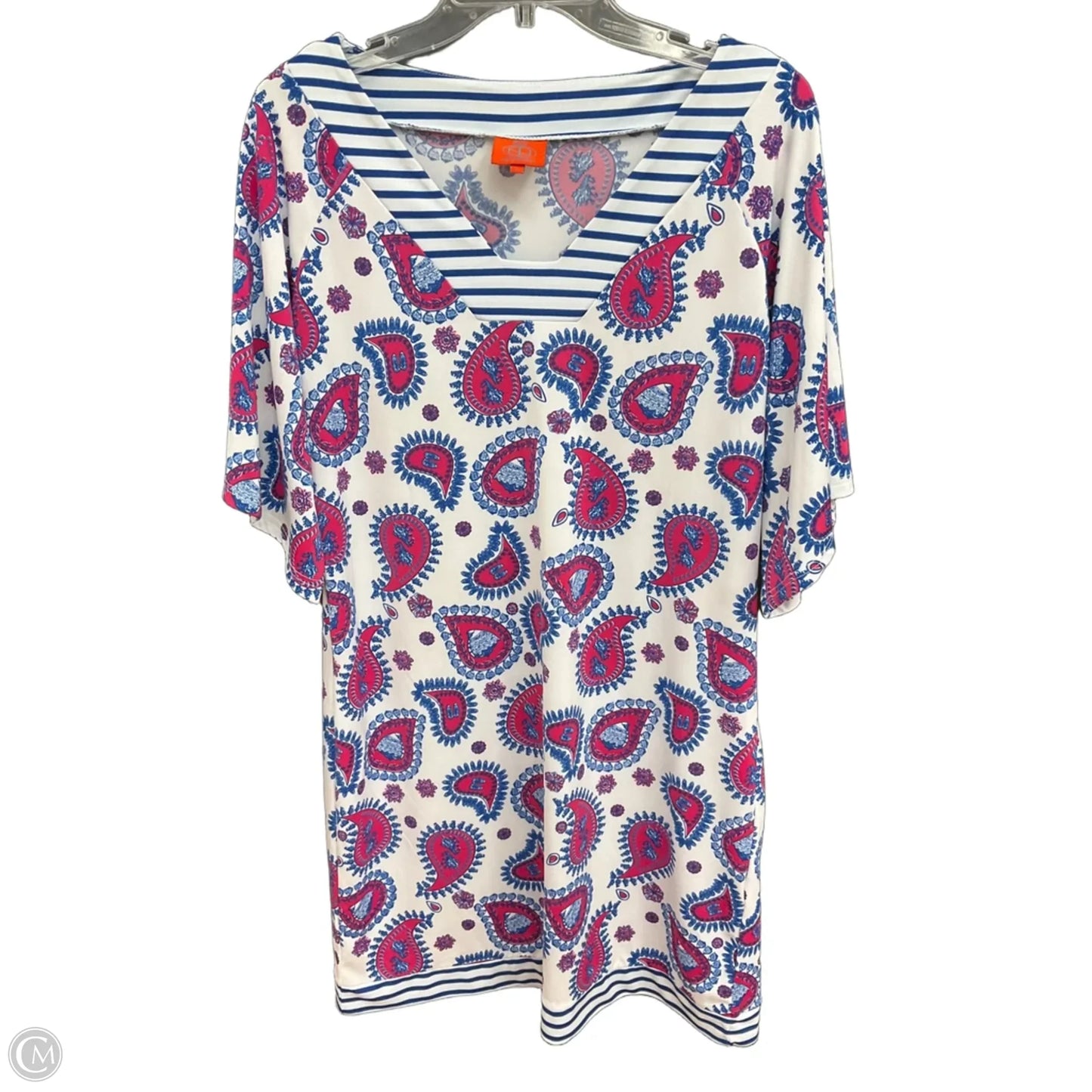 Dress Casual Short By Tracy Negoshian In Geometric Pattern, Size: L